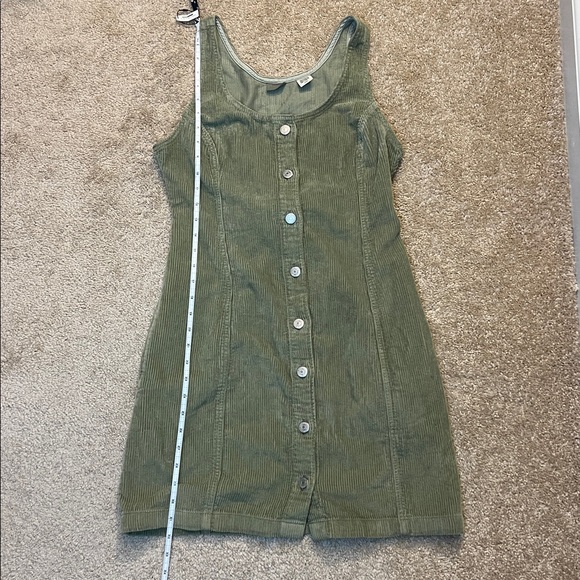 Levi's TULI CORDUROY MINI DRESS Green Size Small - Picture 14 of 15